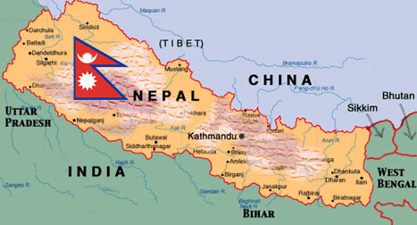 Where Is Nepal Located On Map Nepal Map In Asia And World